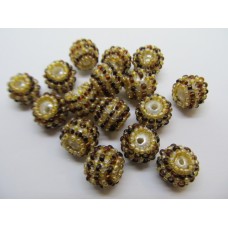 Seedbead Covered Beads